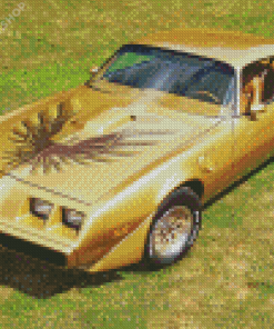 Golden Trans Am Diamond Paintings