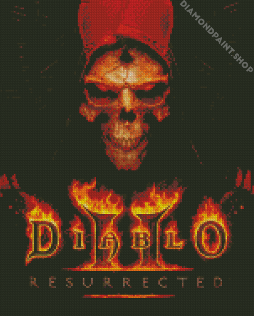 Diablo Game Poster Diamond Paintings