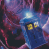 Doctor Who Tardis Illustration Diamond Paintings