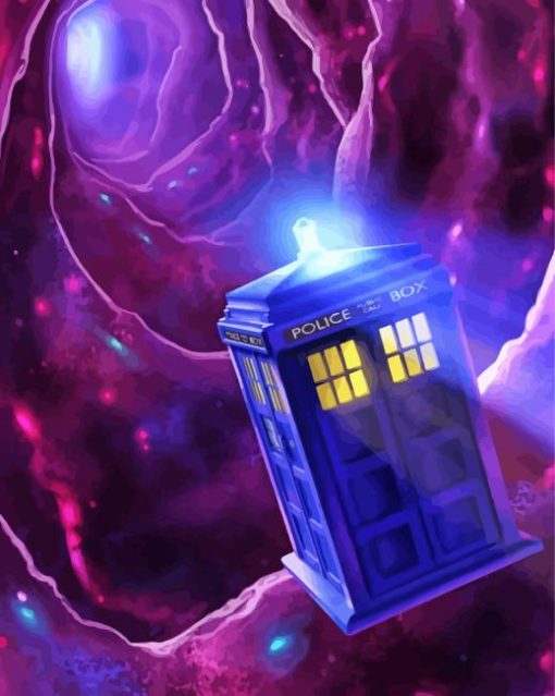 Doctor Who Tardis Illustration Diamond Paintings