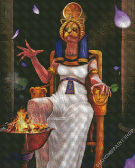 Egyptian Sekhmet Diamond Paintings