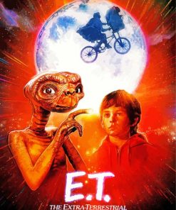 Et The Extra Terrestrial Poster Diamond Paintings