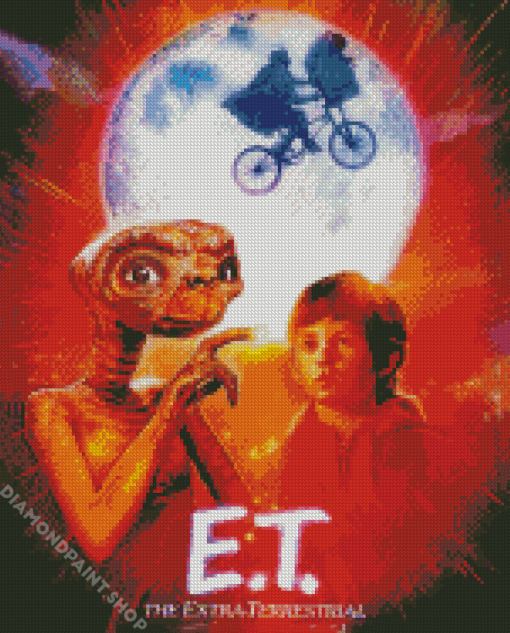 Et The Extra Terrestrial Poster Diamond Paintings