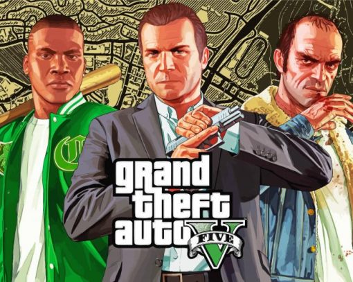 Grand Theft Auto Game Diamond Paintings