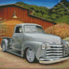 Grey Chevy 1950 Diamond Paintings