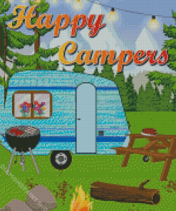 Happy Camper Diamond Paintings