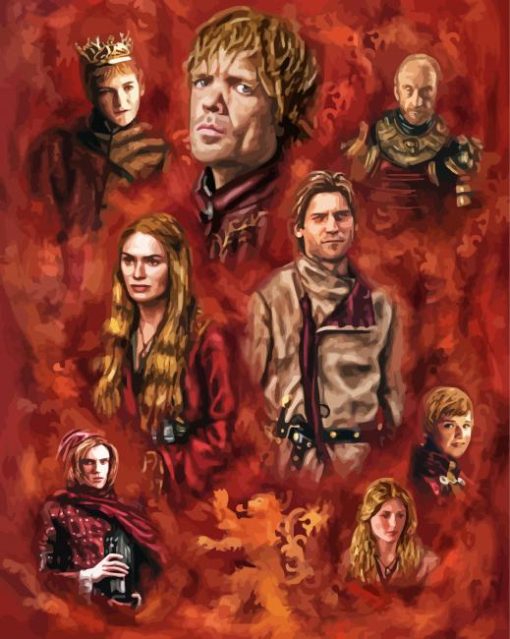 House Lannister Characters Diamond By Paintings