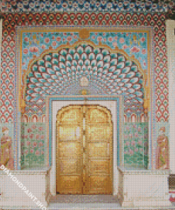 Japanese Castle Doors Diamond Paintings