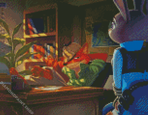 Juddy Hopps And Nick Wilde Diamond Paintings