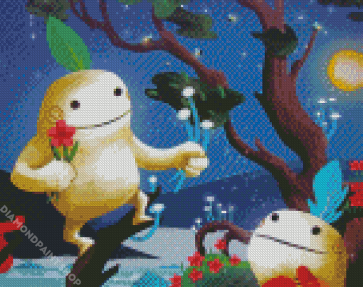 Kodama Tree Spirits Characters Diamond Paintings