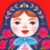 Nesting Doll Face Diamond Paintings