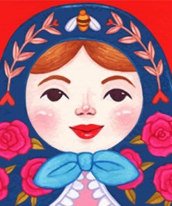 Nesting Doll Face Diamond Paintings