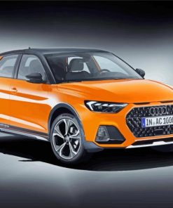 Orange Audi A1 Diamond Paintings