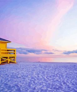 Pink Sky In Sarasota Diamond Paintings