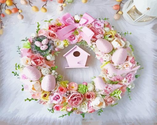 Easter Wreath Diamond Paintings