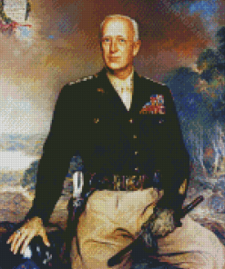 George Patton Portrait Diamond Paintings