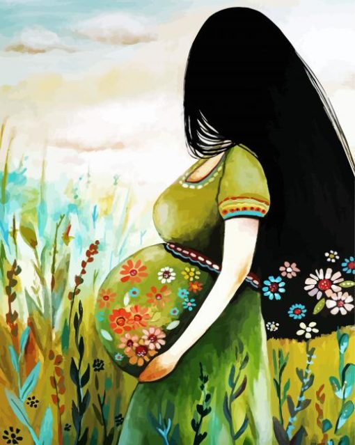 Pregnant Woman Diamond Paintings