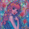 Purple Unicorn Girls Art Diamond Paintings