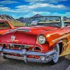 Red Old Mercury Convertible Diamond Paintings