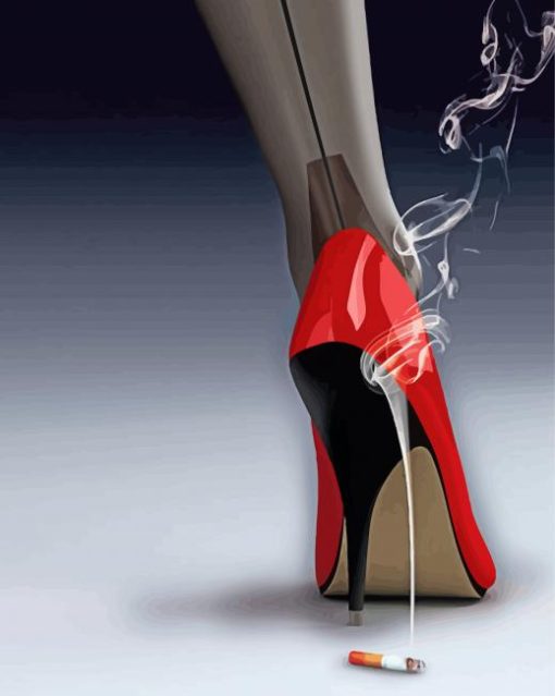 Red Heel Shoes Diamond Paintings