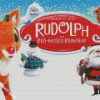 Rudolph The Reindeer Poster Diamond Paintings