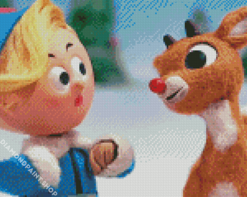 Rudolph The Reindeer Diamond Paintings