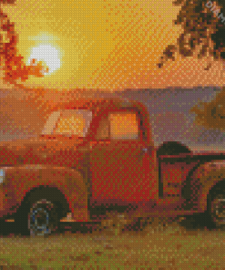 Rusty Chevy 1950 Diamond Paintings