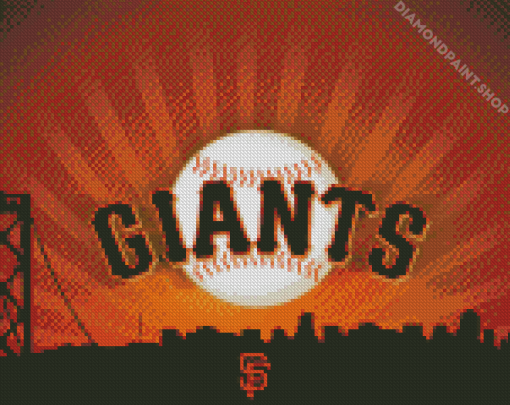 Sf Giants Illustration Diamond Paintings