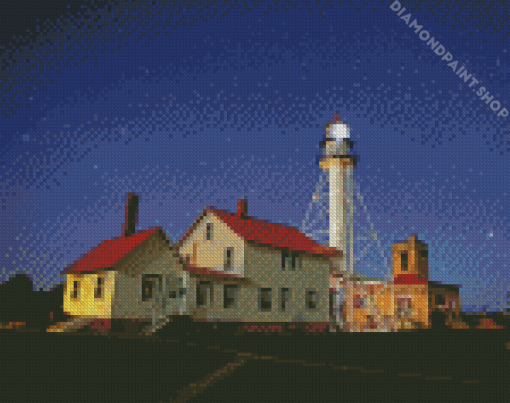 Whitfish Lighthouse Diamond Paintings