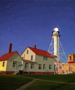 Whitfish Lighthouse Diamond Paintings