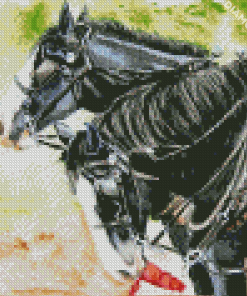 Workhorses Art Diamond By Paintings