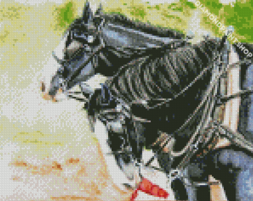 Workhorses Art Diamond By Paintings