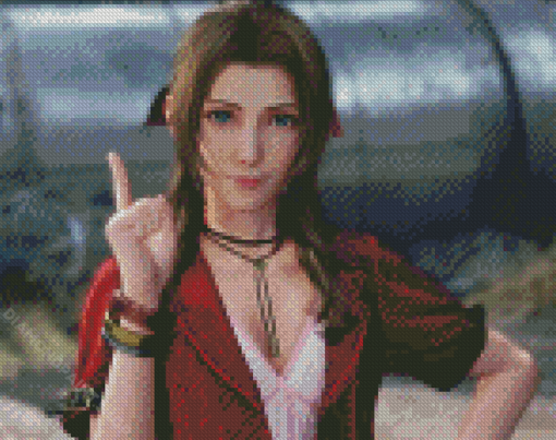 Aerith Gainsborough Game Diamond Paintings