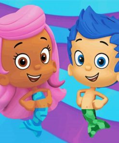 Aesthetic Bubble Guppies Characters Diamond Paintings