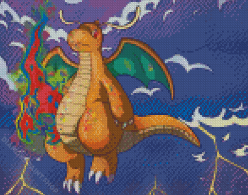 Aesthetic Dragonite Art Diamond Paintings