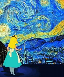 Alice In The Starry Night Diamond Paintings