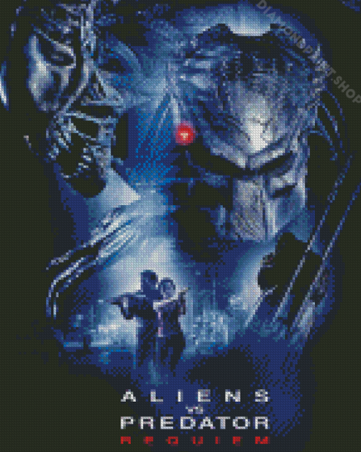 Alien Vs Predator Movie Poster Diamond Paintings