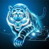 Fantasy Lightining Tiger Diamond Paintings