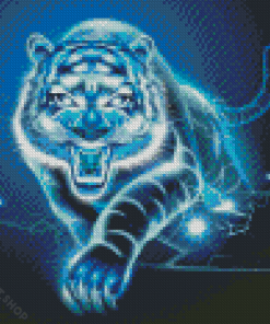 Fantasy Lightining Tiger Diamond Paintings