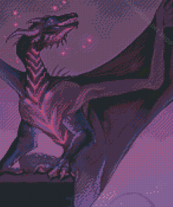 Anime Purple Dragon Diamond Paintings