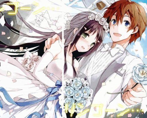 Anime Wedding Cartoon Diamond Paintings