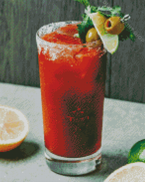 Bloody Mary Drink Diamond Paintings