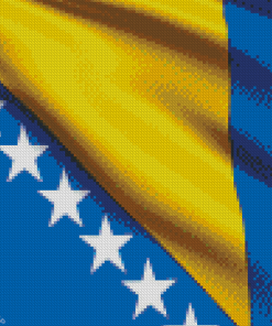 Bosnian Flag Diamond Paintings