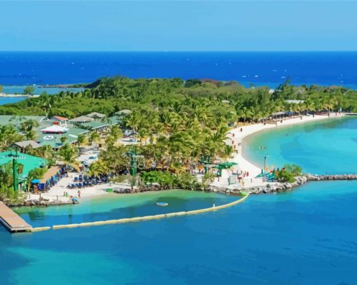 Caribbean Beach Roatan - Diamond Paintings