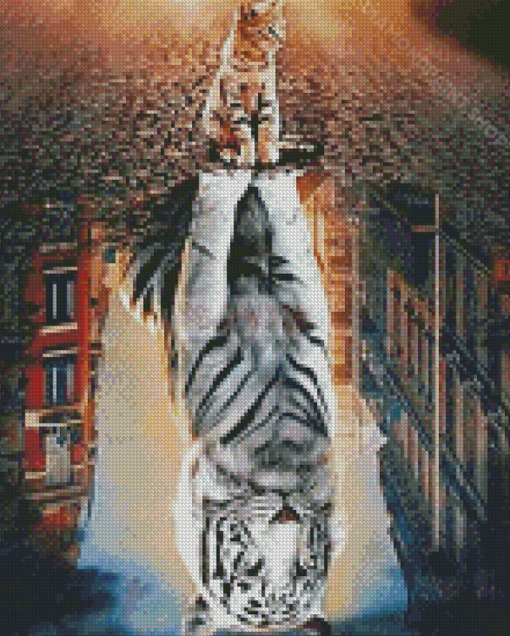 Cat Reflection Tiger Diamond Paintings