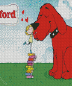 Clifford Red Puppy Diamond Paintings