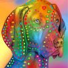 Colorful Pointer Dog Diamond Paintings