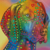 Colorful Pointer Dog Diamond Paintings