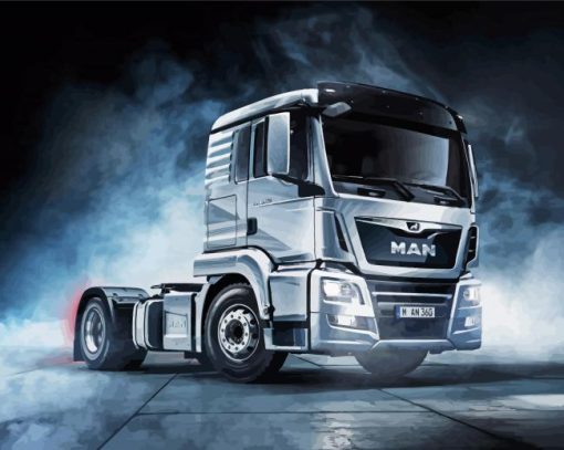 Cool Man Truck Diamond Paintings