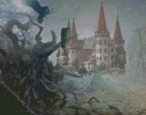 Fantasy Creepy Castle Diamond Paintings